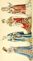 An illustration from The history of fashion in France, or, The dress of women from the Gallo-Roman period to the present time (1882)