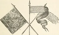 An illustration from History of the flag of the United States of America : and of the naval and yacht-club signals, seals, and arms, and principal national songs of the United States, with a chronicle of the symbols, standards, banners, and flags of ancient and modern nations (1894)
