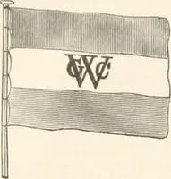 An illustration from History of the flag of the United States of America : and of the naval and yacht-club signals, seals, and arms, and principal national songs of the United States, with a chronicle of the symbols, standards, banners, and flags of ancient and modern nations (1894)