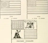 An illustration from History of the flag of the United States of America : and of the naval and yacht-club signals, seals, and arms, and principal national songs of the United States, with a chronicle of the symbols, standards, banners, and flags of ancient and modern nations (1894)