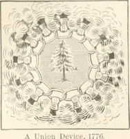 An illustration from History of the flag of the United States of America : and of the naval and yacht-club signals, seals, and arms, and principal national songs of the United States, with a chronicle of the symbols, standards, banners, and flags of ancient and modern nations (1894)