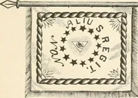 An illustration from History of the flag of the United States of America : and of the naval and yacht-club signals, seals, and arms, and principal national songs of the United States, with a chronicle of the symbols, standards, banners, and flags of ancient and modern nations (1894)