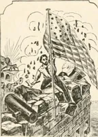 An illustration from History of the flag of the United States of America : and of the naval and yacht-club signals, seals, and arms, and principal national songs of the United States, with a chronicle of the symbols, standards, banners, and flags of ancient and modern nations (1894)