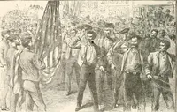 An illustration from History of the flag of the United States of America : and of the naval and yacht-club signals, seals, and arms, and principal national songs of the United States, with a chronicle of the symbols, standards, banners, and flags of ancient and modern nations (1894)
