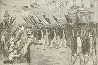 An illustration from History of the flag of the United States of America : and of the naval and yacht-club signals, seals, and arms, and principal national songs of the United States, with a chronicle of the symbols, standards, banners, and flags of ancient and modern nations (1894)