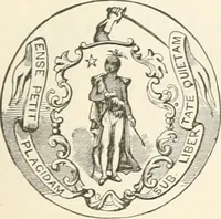 An illustration from History of the flag of the United States of America : and of the naval and yacht-club signals, seals, and arms, and principal national songs of the United States, with a chronicle of the symbols, standards, banners, and flags of ancient and modern nations (1894)