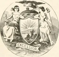 An illustration from History of the flag of the United States of America : and of the naval and yacht-club signals, seals, and arms, and principal national songs of the United States, with a chronicle of the symbols, standards, banners, and flags of ancient and modern nations (1894)