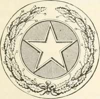An illustration from History of the flag of the United States of America : and of the naval and yacht-club signals, seals, and arms, and principal national songs of the United States, with a chronicle of the symbols, standards, banners, and flags of ancient and modern nations (1894)
