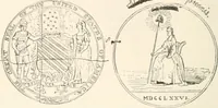 An illustration from History of the flag of the United States of America : and of the naval and yacht-club signals, seals, and arms, and principal national songs of the United States, with a chronicle of the symbols, standards, banners, and flags of ancient and modern nations (1894)