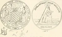An illustration from History of the flag of the United States of America : and of the naval and yacht-club signals, seals, and arms, and principal national songs of the United States, with a chronicle of the symbols, standards, banners, and flags of ancient and modern nations (1894)