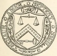 An illustration from History of the flag of the United States of America : and of the naval and yacht-club signals, seals, and arms, and principal national songs of the United States, with a chronicle of the symbols, standards, banners, and flags of ancient and modern nations (1894)