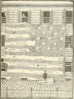 An illustration from History of the flag of the United States of America : and of the naval and yacht-club signals, seals, and arms, and principal national songs of the United States, with a chronicle of the symbols, standards, banners, and flags of ancient and modern nations (1894)