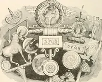 An illustration from History of the flag of the United States of America : and of the naval and yacht-club signals, seals, and arms, and principal national songs of the United States, with a chronicle of the symbols, standards, banners, and flags of ancient and modern nations (1894)