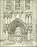 An illustration from A history of Gothic art in England (1900)