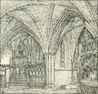 An illustration from A history of Gothic art in England (1900)