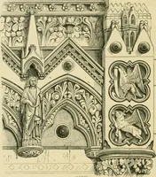 An illustration from A history of the Gothic revival : an attempt to show how the taste for mediæval architecture, which lingered in England during the two last centuries, has since been encouraged and developed (1872)