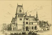An illustration from A history of the Gothic revival : an attempt to show how the taste for mediæval architecture, which lingered in England during the two last centuries, has since been encouraged and developed (1872)