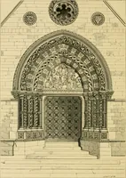 An illustration from A history of the Gothic revival : an attempt to show how the taste for mediæval architecture, which lingered in England during the two last centuries, has since been encouraged and developed (1872)