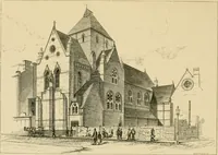 An illustration from A history of the Gothic revival : an attempt to show how the taste for mediæval architecture, which lingered in England during the two last centuries, has since been encouraged and developed (1872)