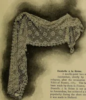 An illustration from A history of hand-made lace : Dealing with the origin of lace, the growth of the great lace centres, the mode of manufacture, the methods of distinguishing and the care of various kinds of lace ... (1900)