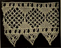 An illustration from A history of hand-made lace : Dealing with the origin of lace, the growth of the great lace centres, the mode of manufacture, the methods of distinguishing and the care of various kinds of lace ... (1900)
