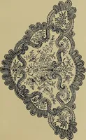 An illustration from A history of hand-made lace : Dealing with the origin of lace, the growth of the great lace centres, the mode of manufacture, the methods of distinguishing and the care of various kinds of lace ... (1900)