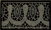 An illustration from A history of hand-made lace : Dealing with the origin of lace, the growth of the great lace centres, the mode of manufacture, the methods of distinguishing and the care of various kinds of lace ... (1900)