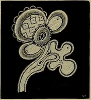 An illustration from A history of hand-made lace : Dealing with the origin of lace, the growth of the great lace centres, the mode of manufacture, the methods of distinguishing and the care of various kinds of lace ... (1900)