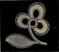 An illustration from A history of hand-made lace : Dealing with the origin of lace, the growth of the great lace centres, the mode of manufacture, the methods of distinguishing and the care of various kinds of lace ... (1900)