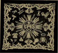 An illustration from A history of hand-made lace : Dealing with the origin of lace, the growth of the great lace centres, the mode of manufacture, the methods of distinguishing and the care of various kinds of lace ... (1900)