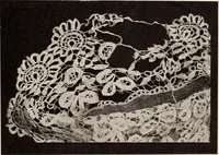 An illustration from A history of hand-made lace : dealing with the origin of lace, the growth of the great lace centres, the mode of manufacture, the methods of distinguishing and the care of various kinds of lace (1900)