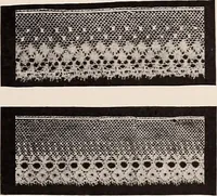 An illustration from A history of hand-made lace : dealing with the origin of lace, the growth of the great lace centres, the mode of manufacture, the methods of distinguishing and the care of various kinds of lace (1900)