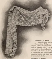 An illustration from A history of hand-made lace : dealing with the origin of lace, the growth of the great lace centres, the mode of manufacture, the methods of distinguishing and the care of various kinds of lace (1900)