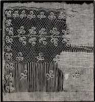 An illustration from A history of hand-made lace : dealing with the origin of lace, the growth of the great lace centres, the mode of manufacture, the methods of distinguishing and the care of various kinds of lace (1900)