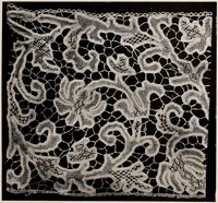 An illustration from A history of hand-made lace : dealing with the origin of lace, the growth of the great lace centres, the mode of manufacture, the methods of distinguishing and the care of various kinds of lace (1900)