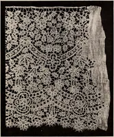 An illustration from A history of hand-made lace : dealing with the origin of lace, the growth of the great lace centres, the mode of manufacture, the methods of distinguishing and the care of various kinds of lace (1900)