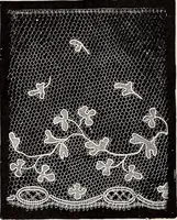 An illustration from A history of hand-made lace : dealing with the origin of lace, the growth of the great lace centres, the mode of manufacture, the methods of distinguishing and the care of various kinds of lace (1900)