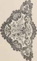 An illustration from A history of hand-made lace : dealing with the origin of lace, the growth of the great lace centres, the mode of manufacture, the methods of distinguishing and the care of various kinds of lace (1900)