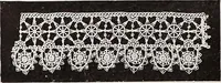 An illustration from A history of hand-made lace : dealing with the origin of lace, the growth of the great lace centres, the mode of manufacture, the methods of distinguishing and the care of various kinds of lace (1900)