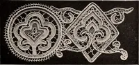 An illustration from A history of hand-made lace : dealing with the origin of lace, the growth of the great lace centres, the mode of manufacture, the methods of distinguishing and the care of various kinds of lace (1900)