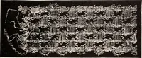 An illustration from A history of hand-made lace : dealing with the origin of lace, the growth of the great lace centres, the mode of manufacture, the methods of distinguishing and the care of various kinds of lace (1900)