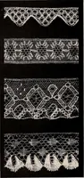 An illustration from A history of hand-made lace : dealing with the origin of lace, the growth of the great lace centres, the mode of manufacture, the methods of distinguishing and the care of various kinds of lace (1900)