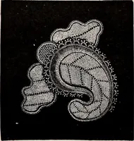 An illustration from A history of hand-made lace : dealing with the origin of lace, the growth of the great lace centres, the mode of manufacture, the methods of distinguishing and the care of various kinds of lace (1900)