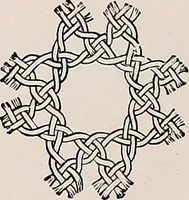 An illustration from A history of hand-made lace : dealing with the origin of lace, the growth of the great lace centres, the mode of manufacture, the methods of distinguishing and the care of various kinds of lace (1900)