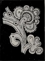 An illustration from A history of hand-made lace : dealing with the origin of lace, the growth of the great lace centres, the mode of manufacture, the methods of distinguishing and the care of various kinds of lace (1900)