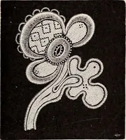 An illustration from A history of hand-made lace : dealing with the origin of lace, the growth of the great lace centres, the mode of manufacture, the methods of distinguishing and the care of various kinds of lace (1900)