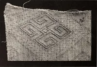 An illustration from A history of hand-made lace : dealing with the origin of lace, the growth of the great lace centres, the mode of manufacture, the methods of distinguishing and the care of various kinds of lace (1900)