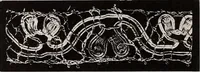 An illustration from A history of hand-made lace : dealing with the origin of lace, the growth of the great lace centres, the mode of manufacture, the methods of distinguishing and the care of various kinds of lace (1900)