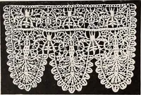An illustration from A history of hand-made lace : dealing with the origin of lace, the growth of the great lace centres, the mode of manufacture, the methods of distinguishing and the care of various kinds of lace (1900)