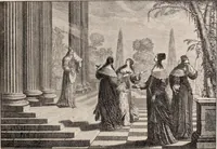 An illustration from A history of hand-made lace : dealing with the origin of lace, the growth of the great lace centres, the mode of manufacture, the methods of distinguishing and the care of various kinds of lace (1900)